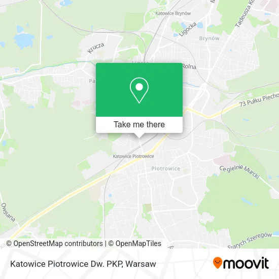 Карта Katowice Piotrowice Dw. PKP