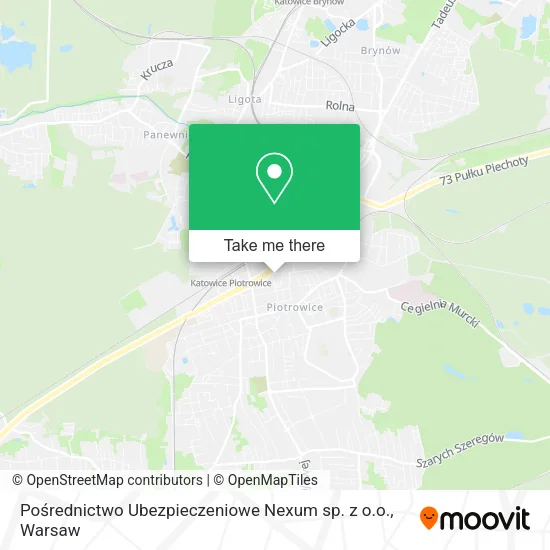 Карта Pośrednictwo Ubezpieczeniowe Nexum sp. z o.o.