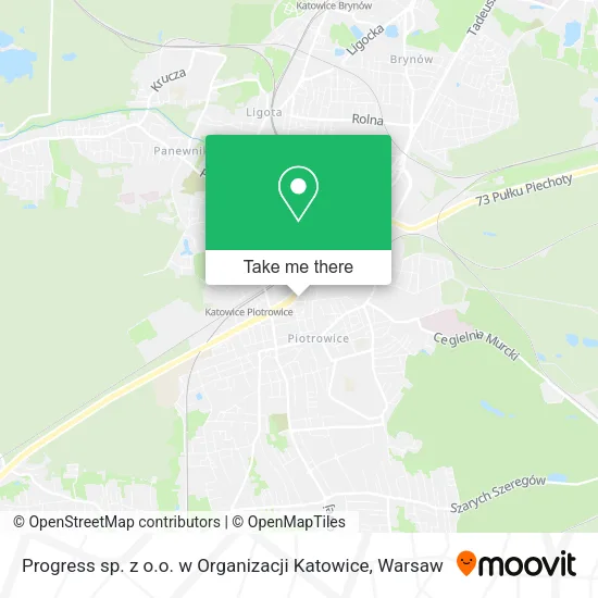 Карта Progress sp. z o.o. w Organizacji Katowice