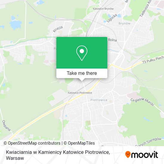 Kwiaciarnia w Kamienicy Katowice Piotrowice map