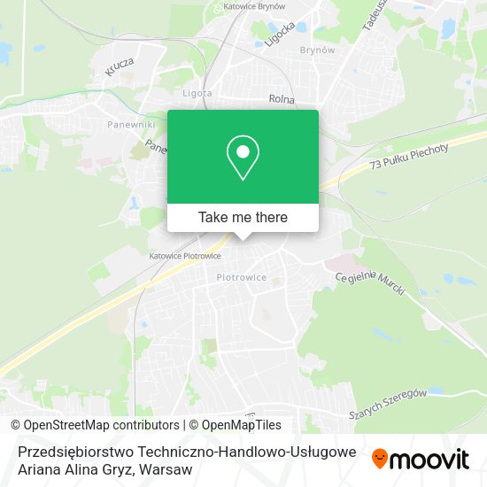 Przedsiębiorstwo Techniczno-Handlowo-Usługowe Ariana Alina Gryz map