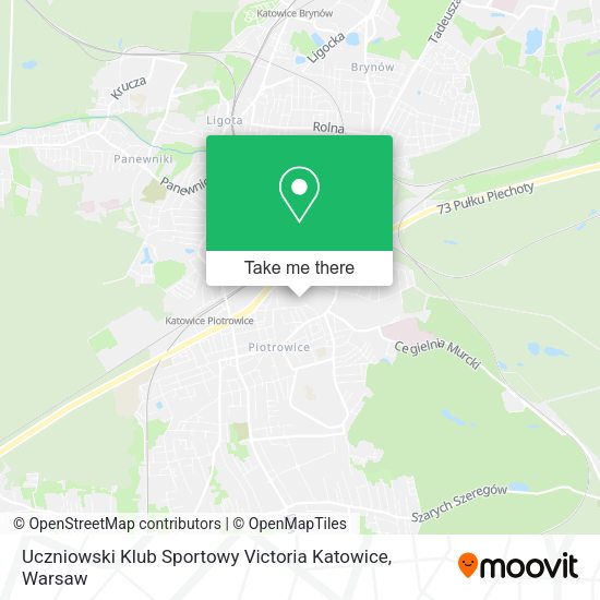 Карта Uczniowski Klub Sportowy Victoria Katowice