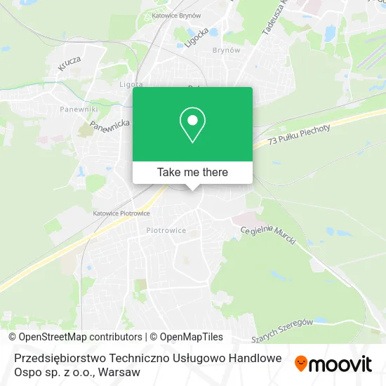 Карта Przedsiębiorstwo Techniczno Usługowo Handlowe Ospo sp. z o.o.