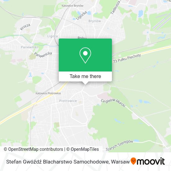 Stefan Gwóźdź Blacharstwo Samochodowe map