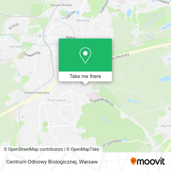 Карта Centrum Odnowy Biologicznej
