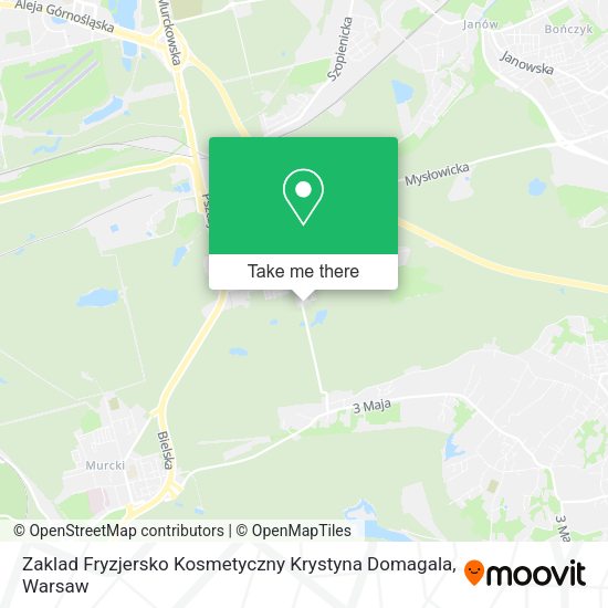 Zaklad Fryzjersko Kosmetyczny Krystyna Domagala map