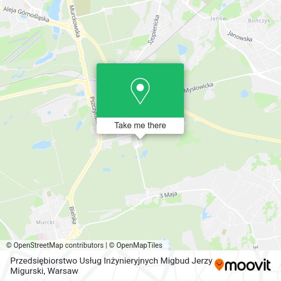 Przedsiębiorstwo Usług Inżynieryjnych Migbud Jerzy Migurski map