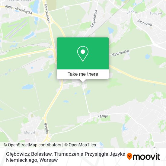 Głębowicz Bolesław. Tłumaczenia Przysięgłe Języka Niemieckiego map