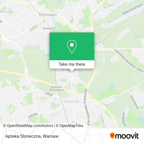 Apteka Sloneczna map