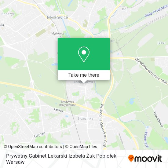 Prywatny Gabinet Lekarski Izabela Żuk Popiołek map