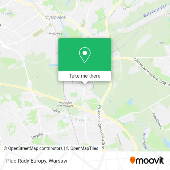 Карта Plac Rady Europy
