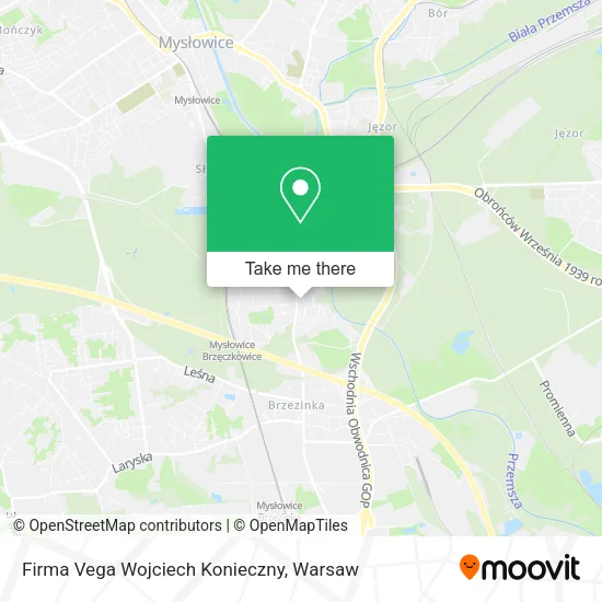 Firma Vega Wojciech Konieczny map