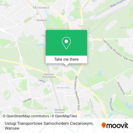 Uslugi Transportowe Samochodem Ciezarowym map