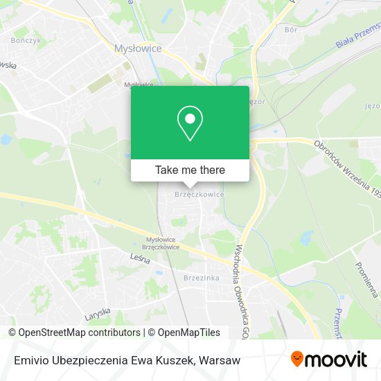 Emivio Ubezpieczenia Ewa Kuszek map