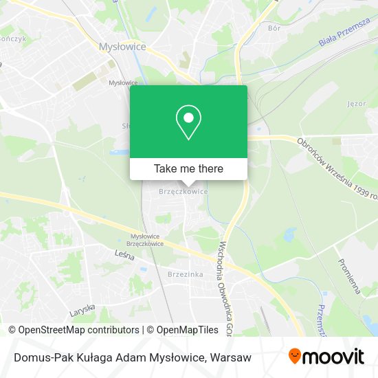 Domus-Pak Kułaga Adam Mysłowice map