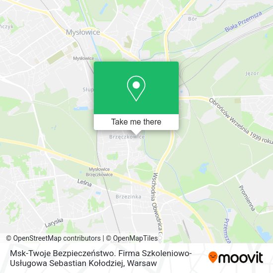 Msk-Twoje Bezpieczeństwo. Firma Szkoleniowo-Usługowa Sebastian Kołodziej map