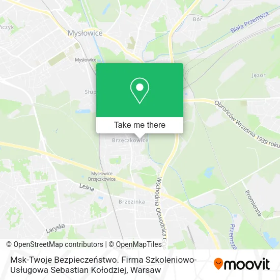 Карта Msk-Twoje Bezpieczeństwo. Firma Szkoleniowo-Usługowa Sebastian Kołodziej
