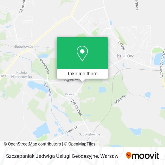 Szczepaniak Jadwiga Usługi Geodezyjne map