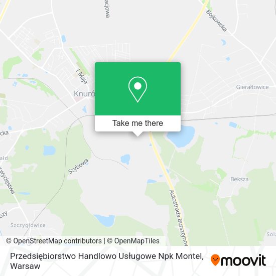 Przedsiębiorstwo Handlowo Usługowe Npk Montel map