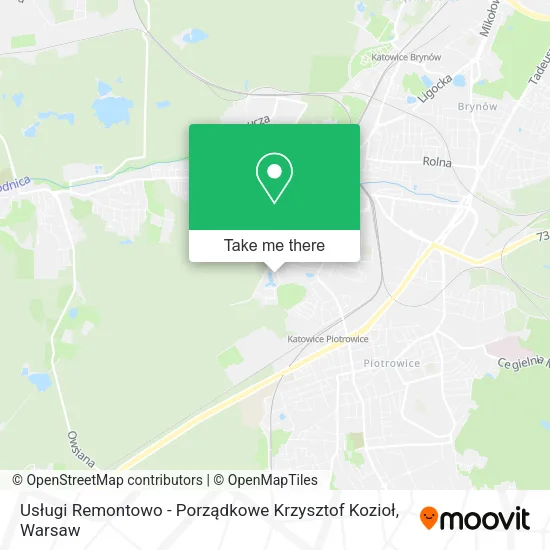 Карта Usługi Remontowo - Porządkowe Krzysztof Kozioł