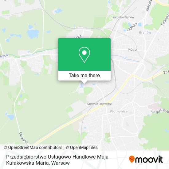 Przedsiębiorstwo Usługowo-Handlowe Maja Kułakowska Maria map