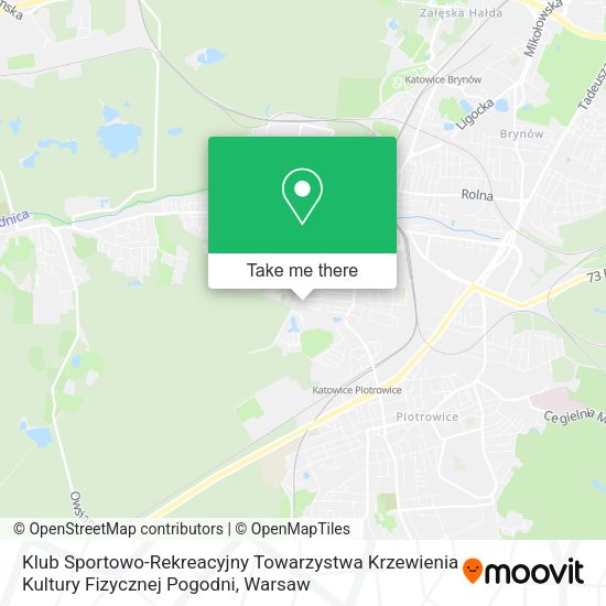 Klub Sportowo-Rekreacyjny Towarzystwa Krzewienia Kultury Fizycznej Pogodni map