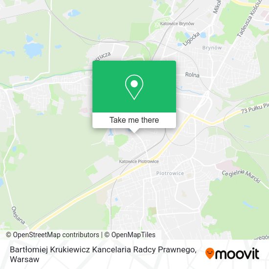 Bartłomiej Krukiewicz Kancelaria Radcy Prawnego map