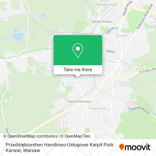 Przedsiębiorstwo Handlowo-Usługowe Karpit Piotr Karwat map