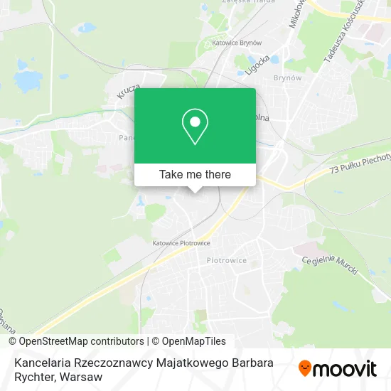 Карта Kancelaria Rzeczoznawcy Majatkowego Barbara Rychter
