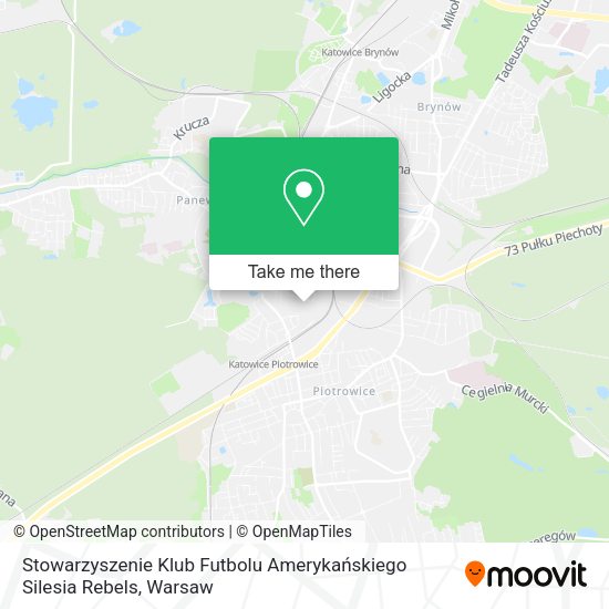 Stowarzyszenie Klub Futbolu Amerykańskiego Silesia Rebels map