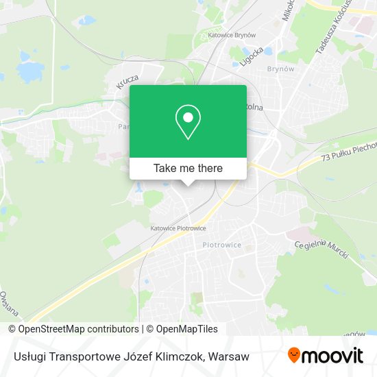 Usługi Transportowe Józef Klimczok map