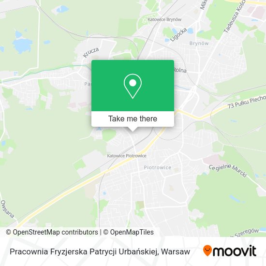 Pracownia Fryzjerska Patrycji Urbańskiej map