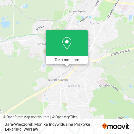 Jara-Wieczorek Monika Indywidualna Praktyka Lekarska map