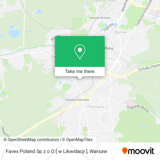 Favex Poland Sp z o O [ w Likwidacji ] map