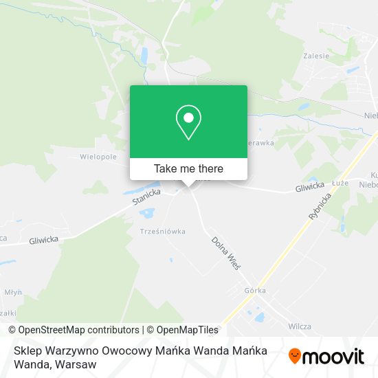 Sklep Warzywno Owocowy Mańka Wanda Mańka Wanda map