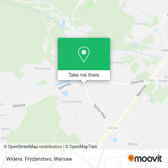 Widera. Fryzjerstwo map