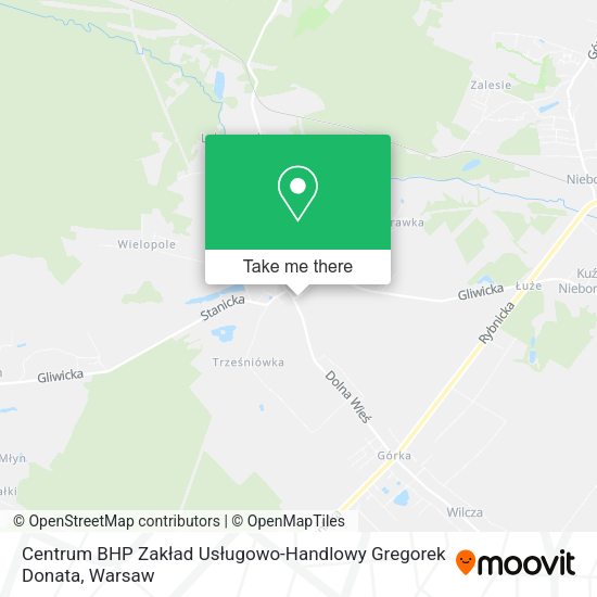 Centrum BHP Zakład Usługowo-Handlowy Gregorek Donata map