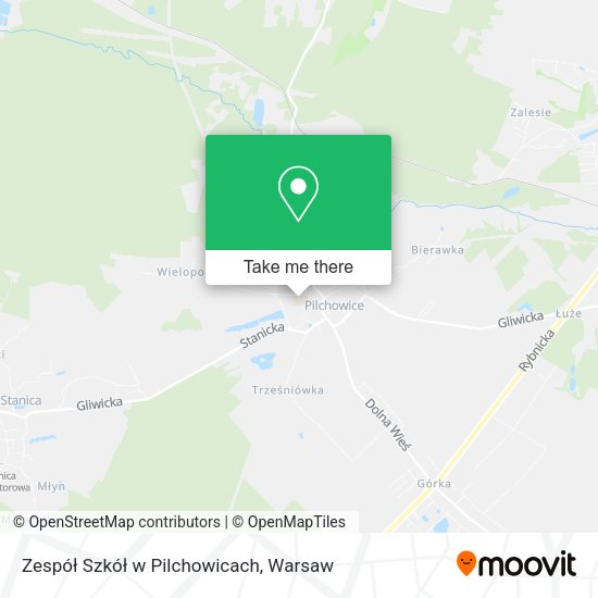 Zespół Szkół w Pilchowicach map