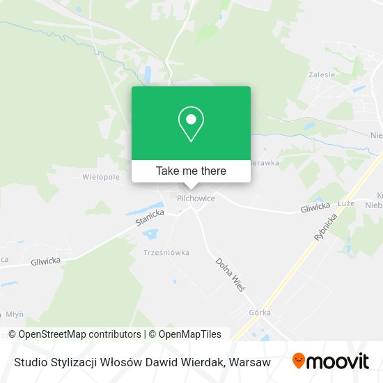 Studio Stylizacji Włosów Dawid Wierdak map