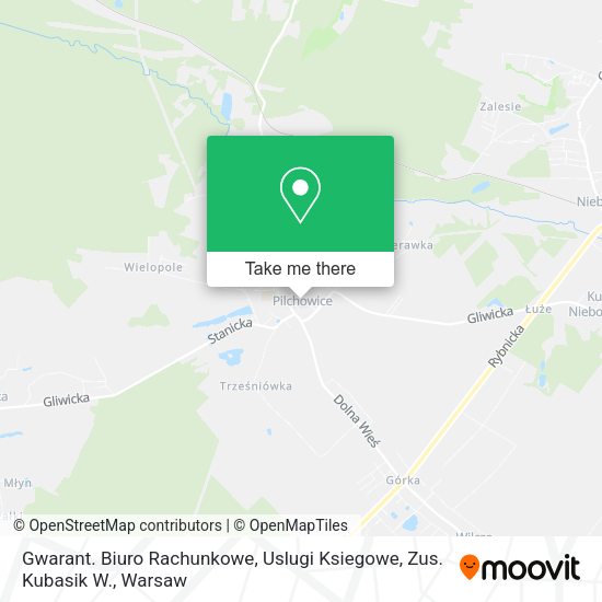 Gwarant. Biuro Rachunkowe, Uslugi Ksiegowe, Zus. Kubasik W. map