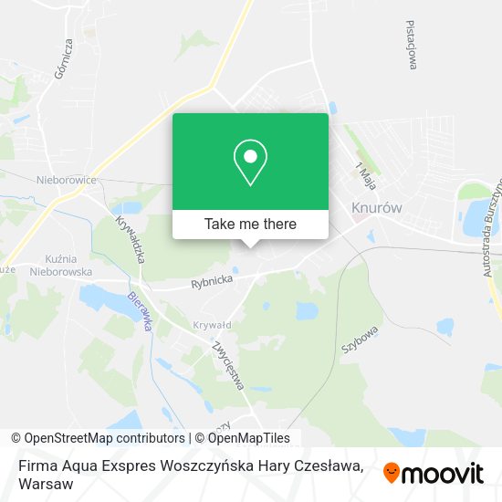 Firma Aqua Exspres Woszczyńska Hary Czesława map