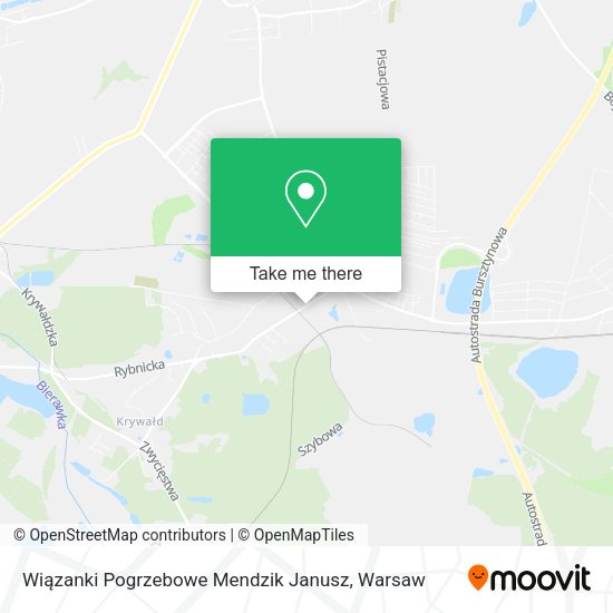 Wiązanki Pogrzebowe Mendzik Janusz map