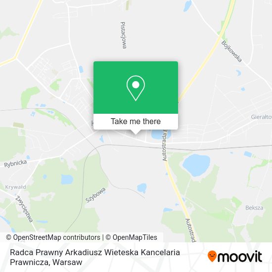 Radca Prawny Arkadiusz Wieteska Kancelaria Prawnicza map