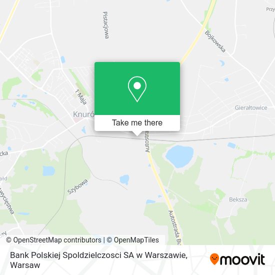 Bank Polskiej Spoldzielczosci SA w Warszawie map