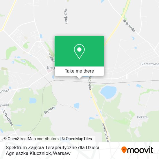 Spektrum Zajęcia Terapeutyczne dla Dzieci Agnieszka Kluczniok map