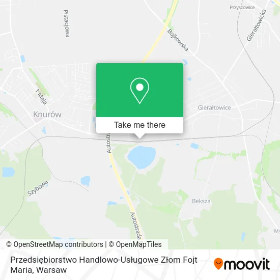 Карта Przedsiębiorstwo Handlowo-Usługowe Złom Fojt Maria