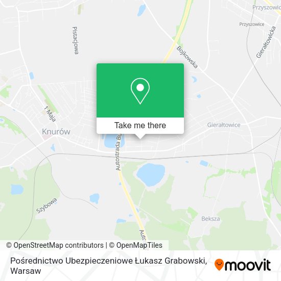 Pośrednictwo Ubezpieczeniowe Łukasz Grabowski map