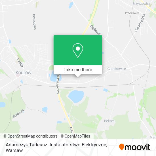 Adamczyk Tadeusz. Instalatorstwo Elektryczne map