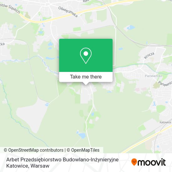 Arbet Przedsiębiorstwo Budowlano-Inżynieryjne Katowice map