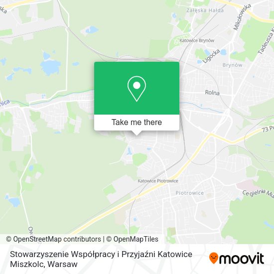 Stowarzyszenie Współpracy i Przyjaźni Katowice Miszkolc map